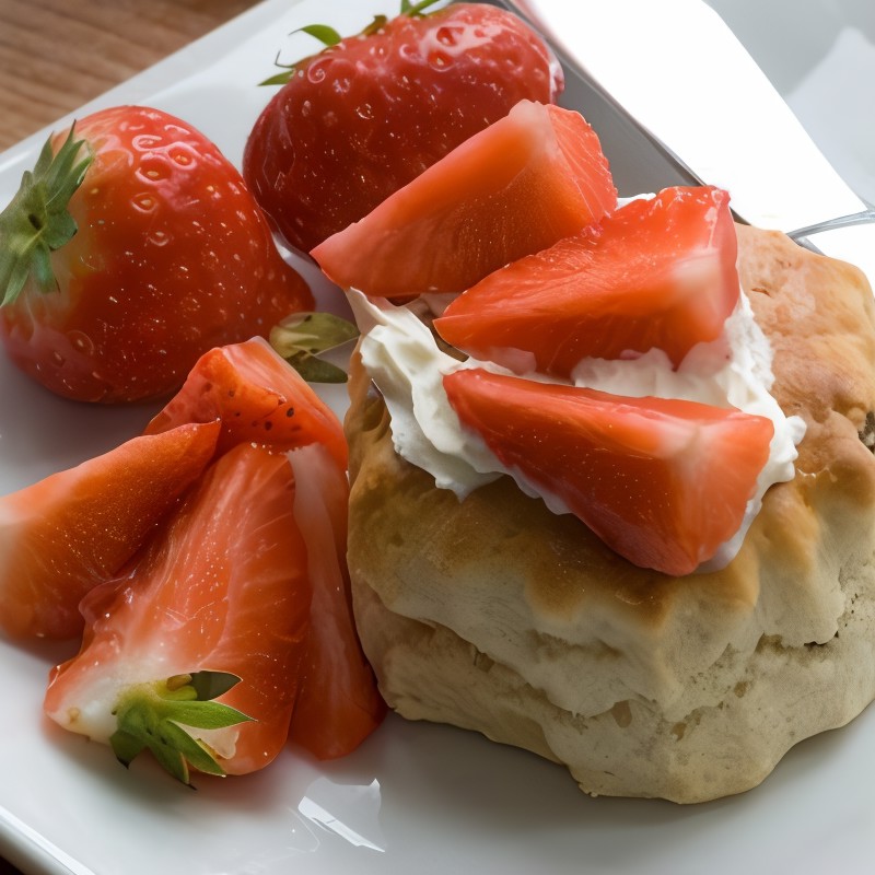 Английские сконы с ягодами