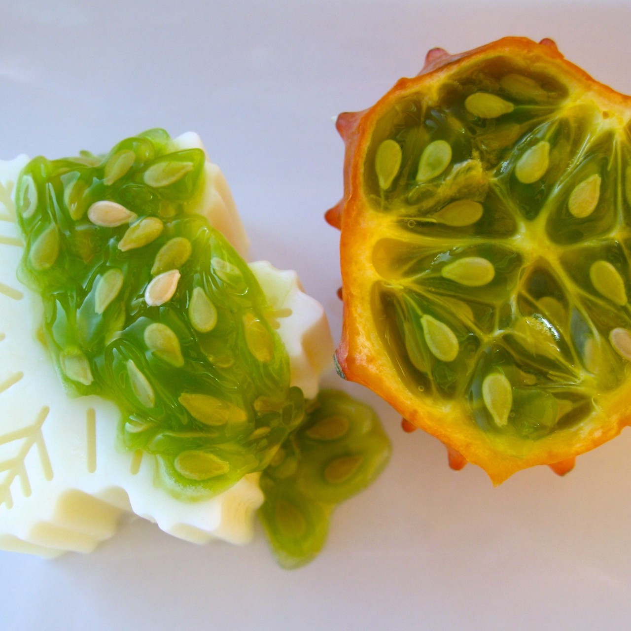 Апельсиновый шербет с кивано