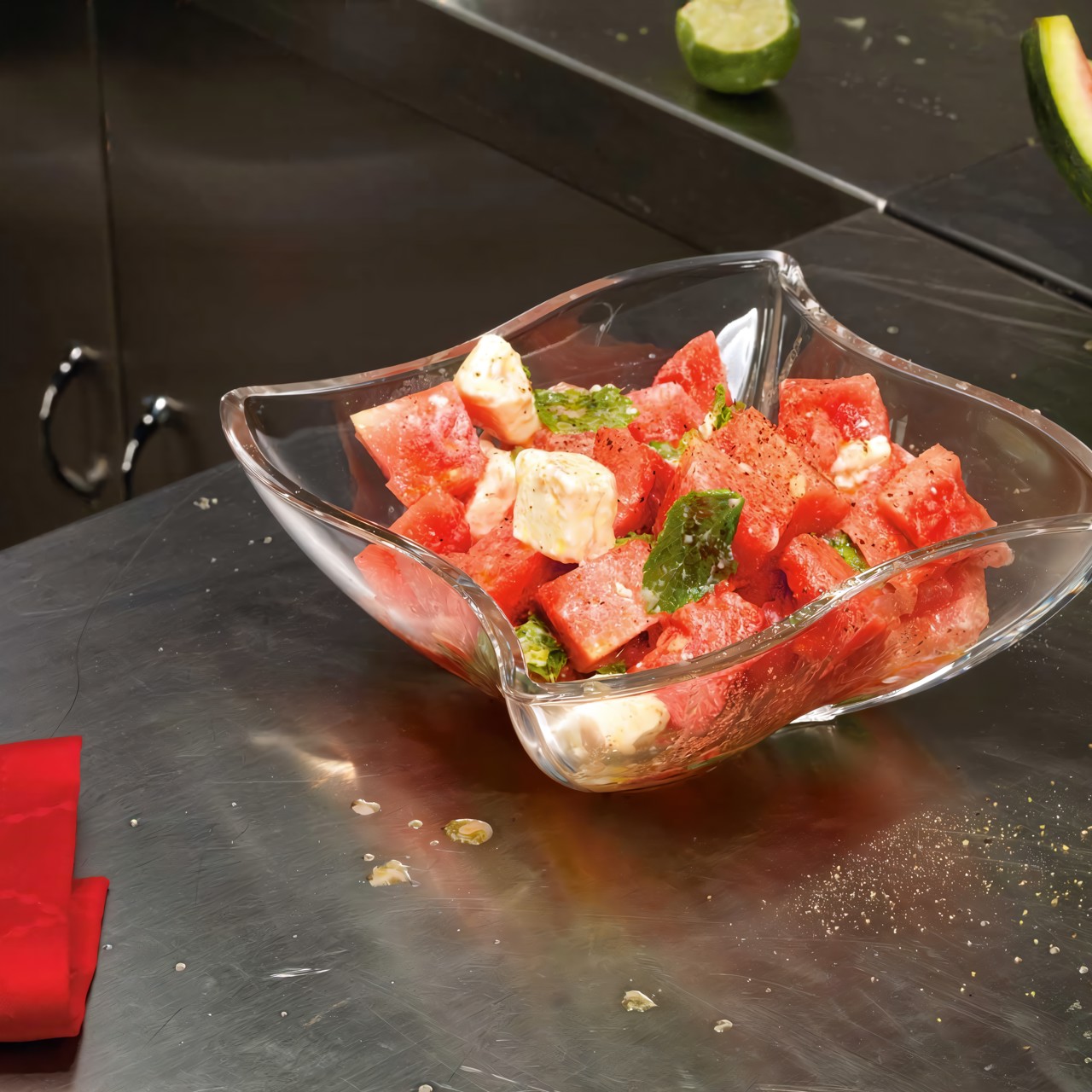 Арбуз с сыром фета