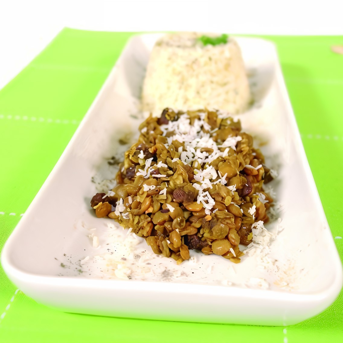 Ароматная чечевица со специями и апельсиновым соком