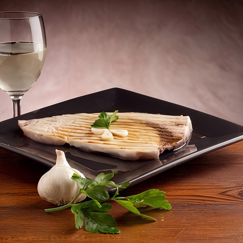 Ароматная рыба-меч на гриле