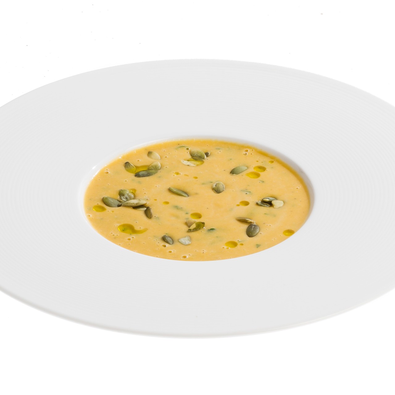 Ароматный крем-суп из тыквы с семечками