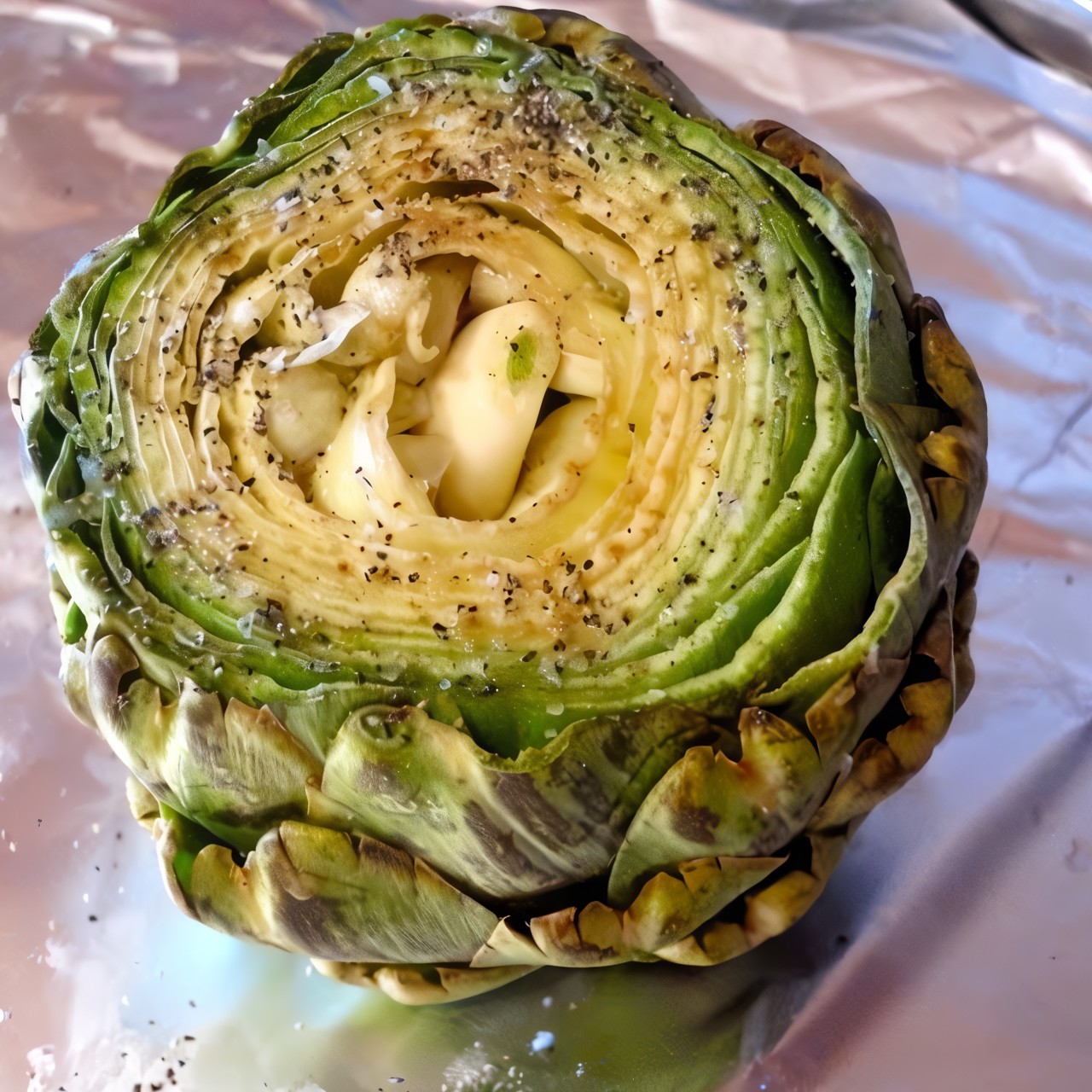 Артишоки фаршированные кремом из авокадо