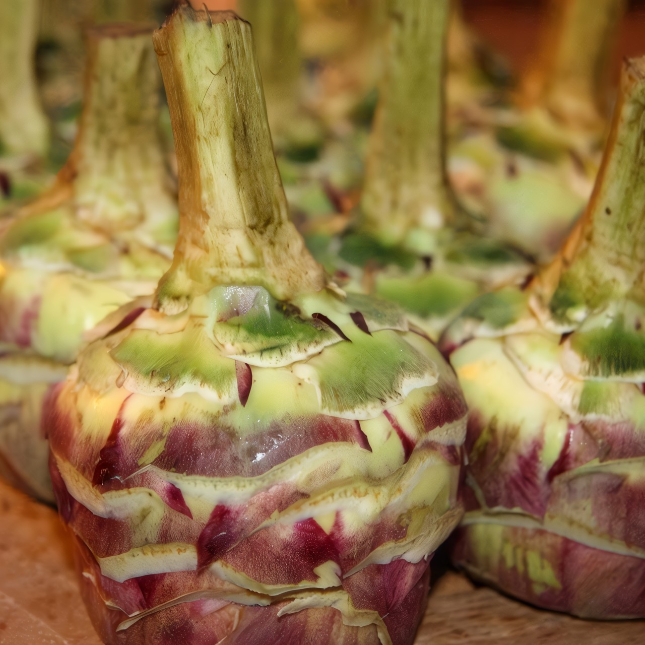 Артишоки с телятиной и белым уксусом