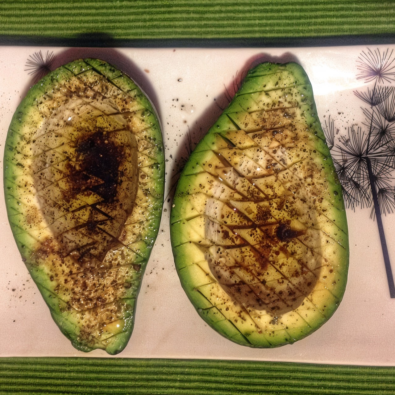 Авокадо с соком лайма и соевым соусом