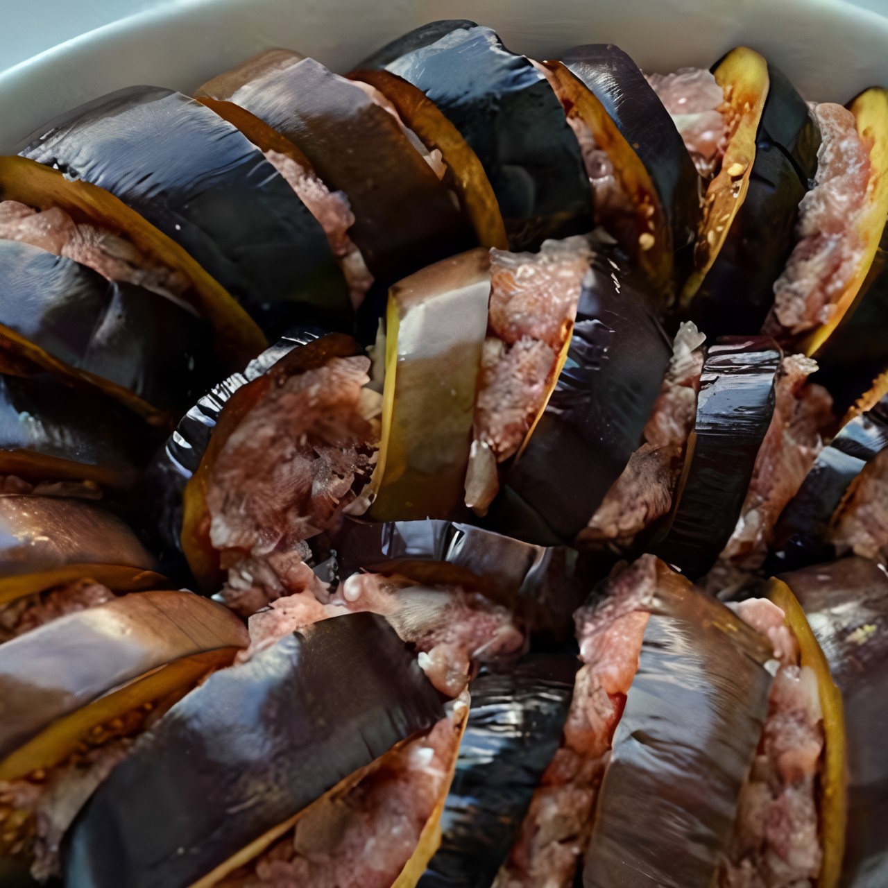 Баклажаны фаршированные мясом, по-турецки