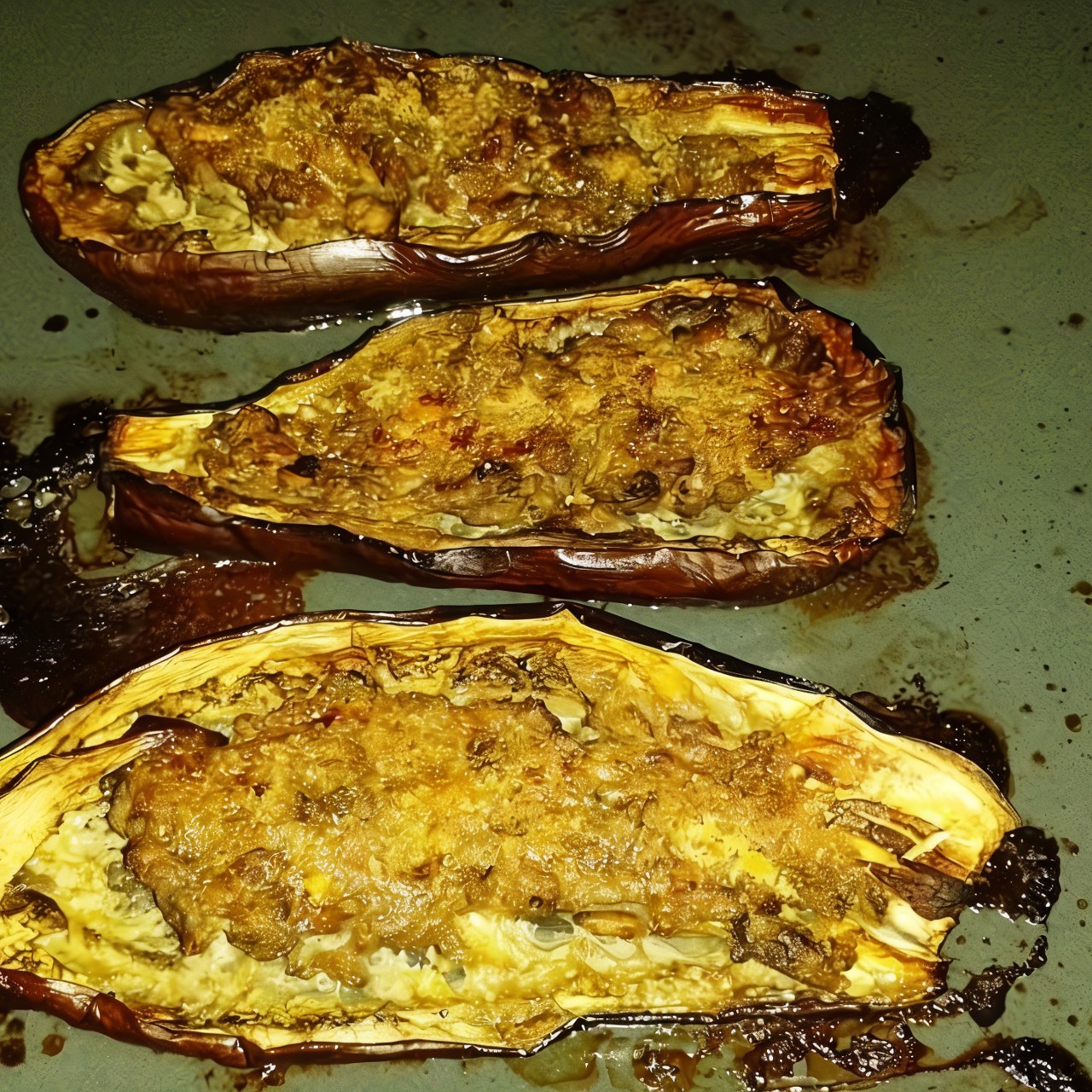 Баклажаны с мясом