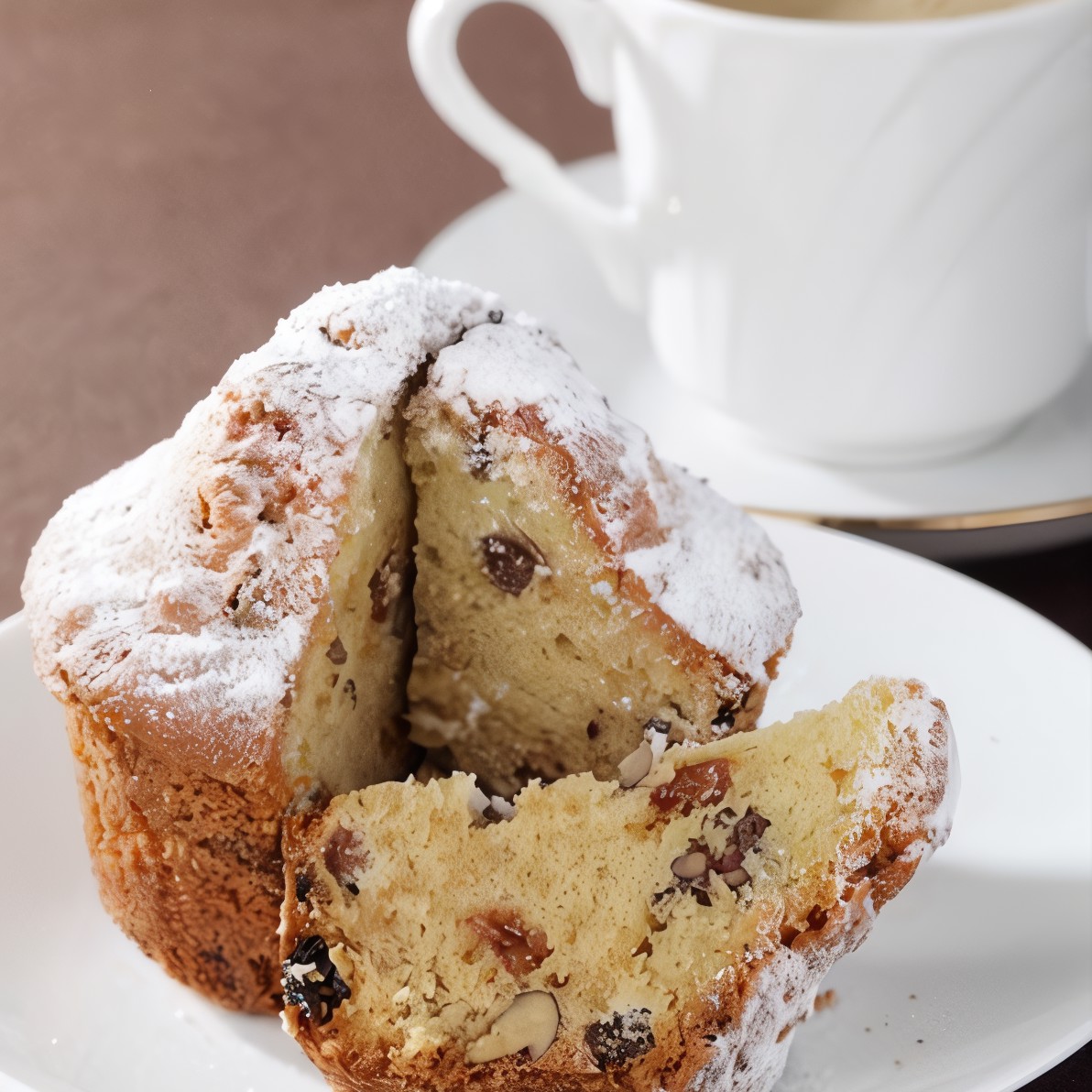 Банановые маффины с шоколадными чипсами и грецкими орехами