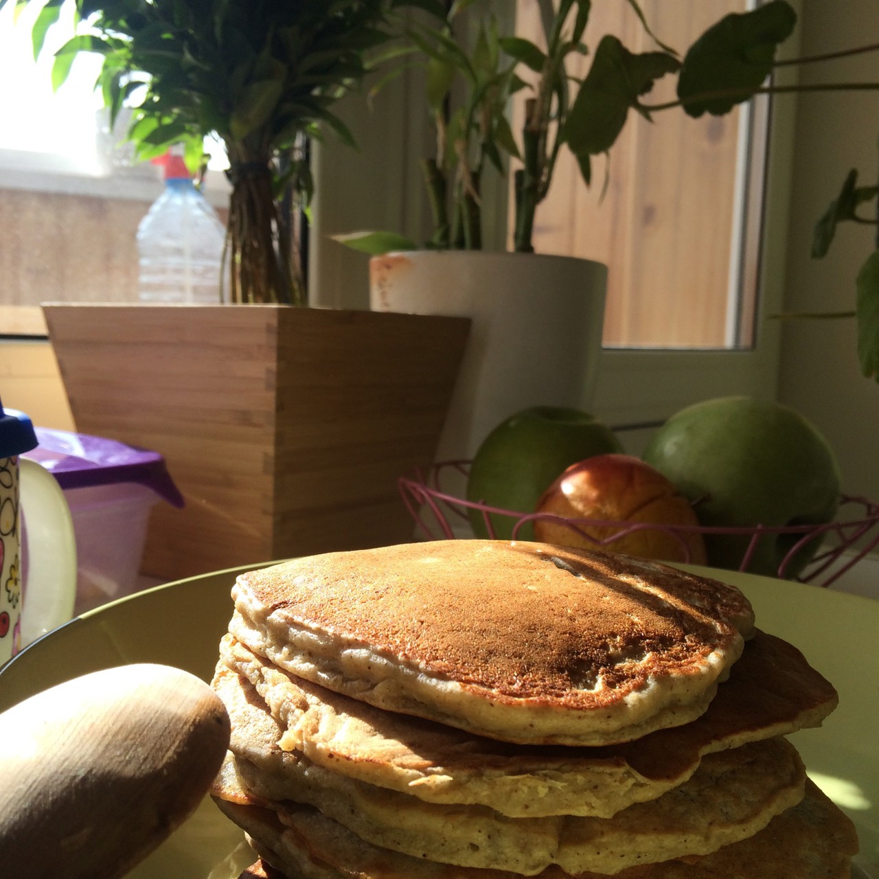 Банановые оладьи с овсяной мукой