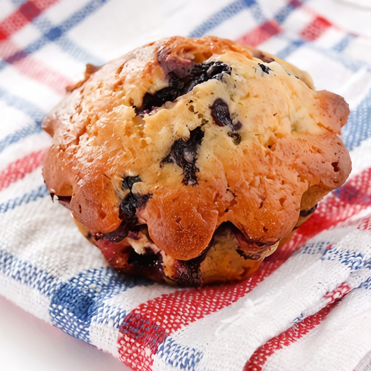 Бананово-черничные маффины