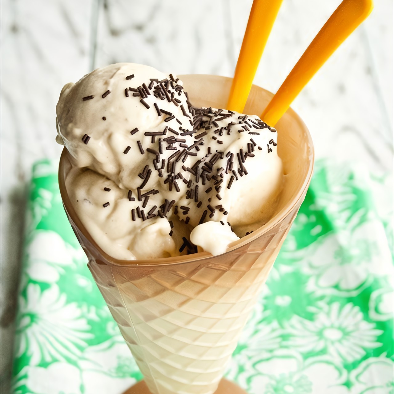 Бананово-ванильное мороженное