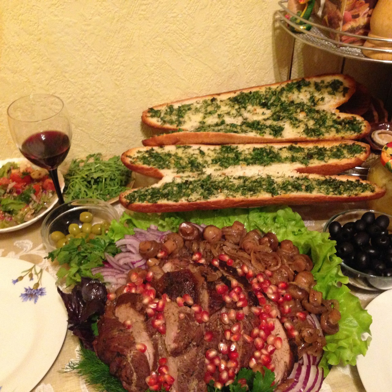 Баранина в гранатовом соусе с мятой