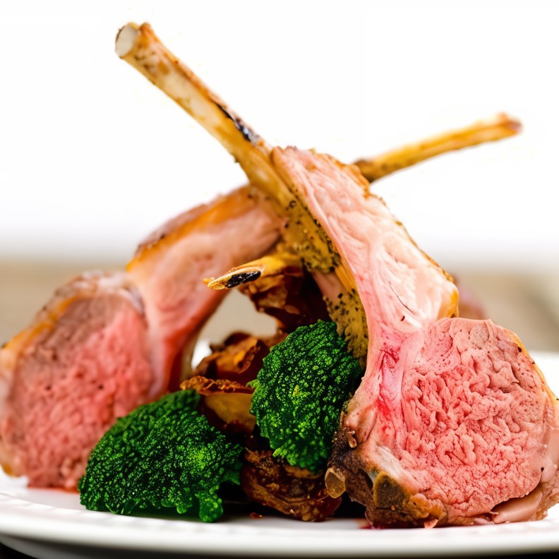 Баранина в корочке из трав и сыра