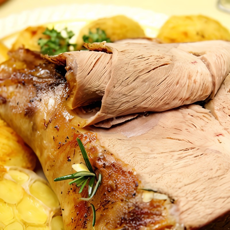 Баранья нога в лимонно-чесночном маринаде