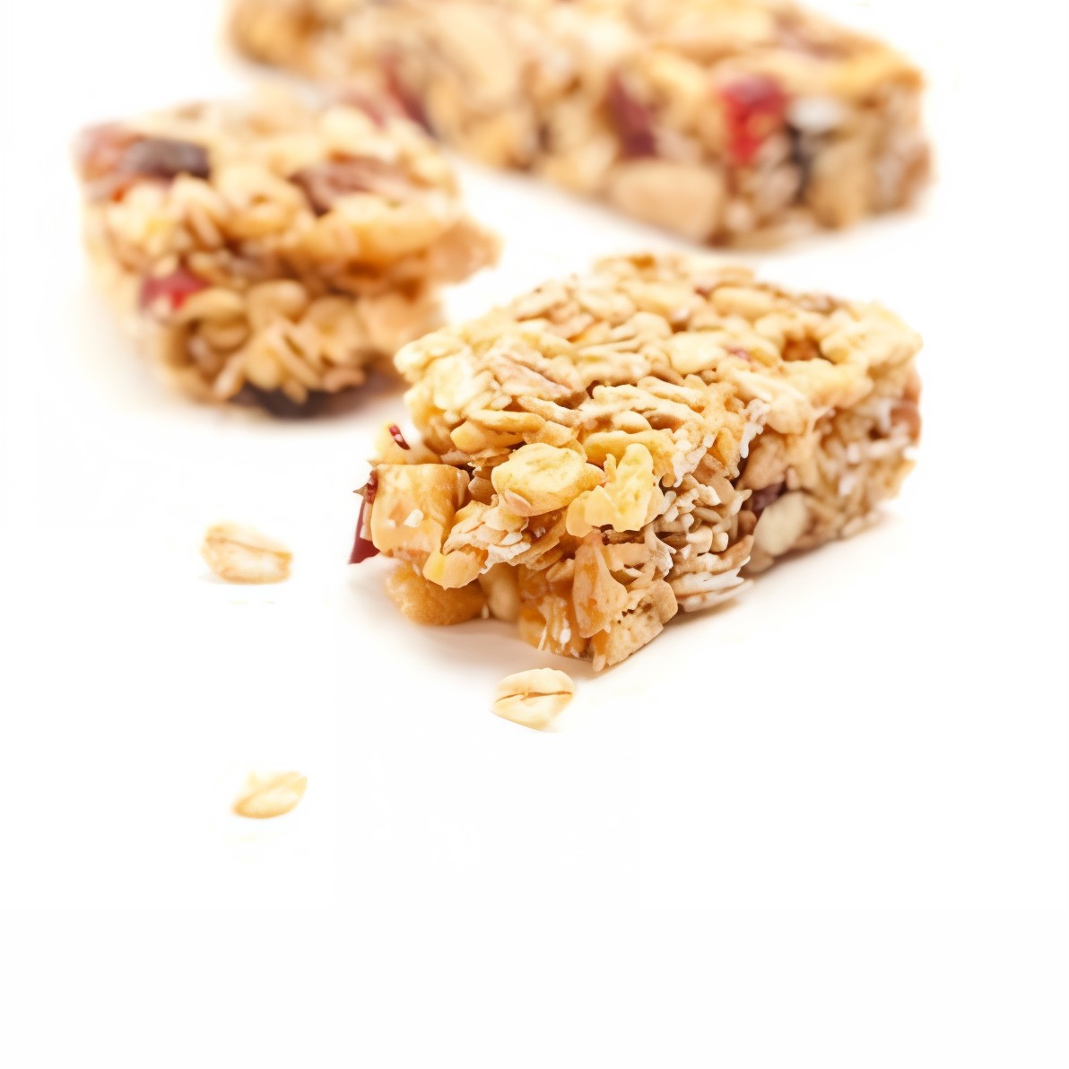 Батончики из геркулеса с ягодами и вишней