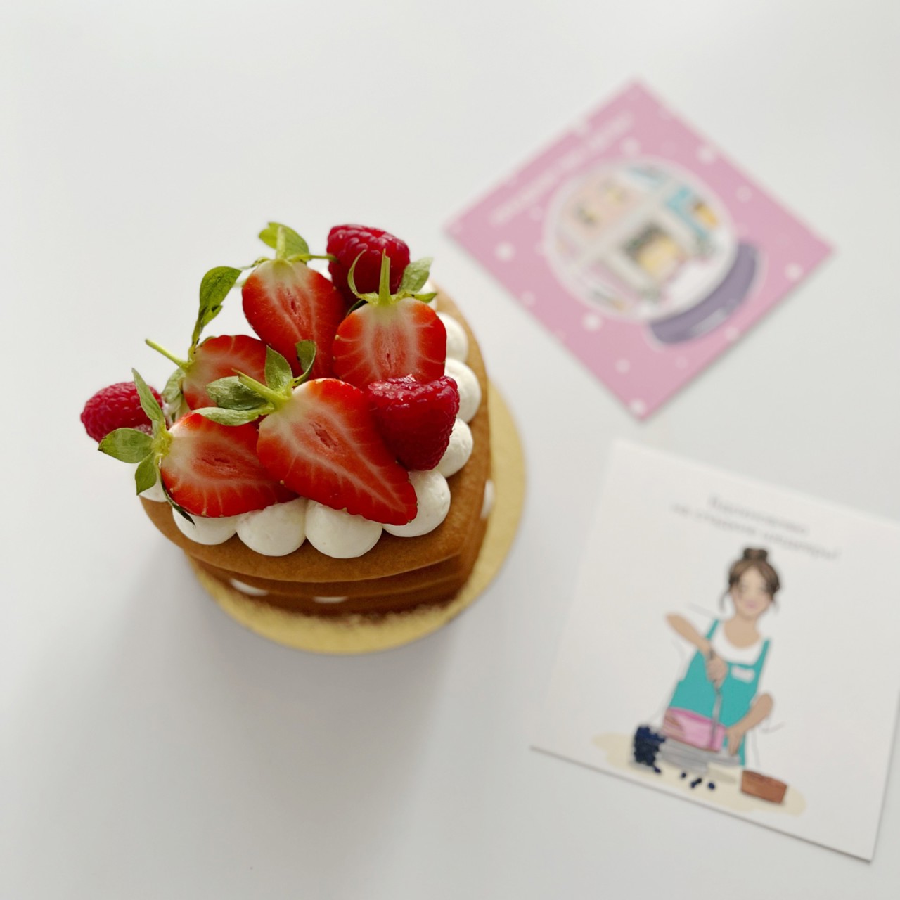 Бенто-торт «Медовое сердце»