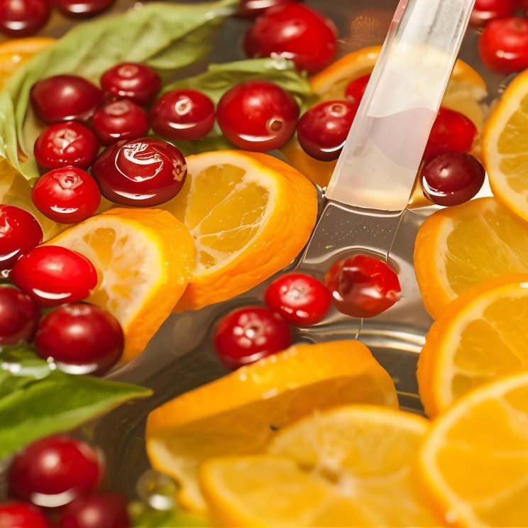 Безалкогольный апельсиново-клюквенный пунш