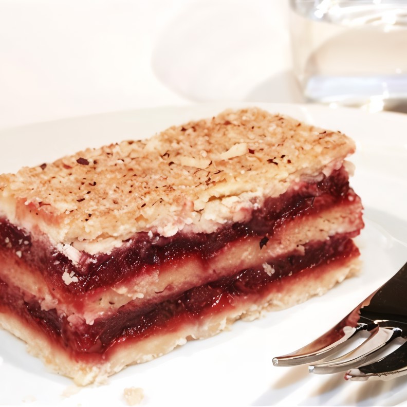 Бисквит с кремом из малины и маскарпоне