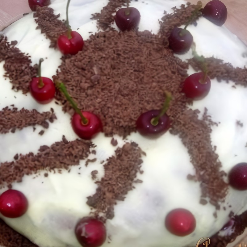 Быстрый бисквитный торт со сметанным кремом