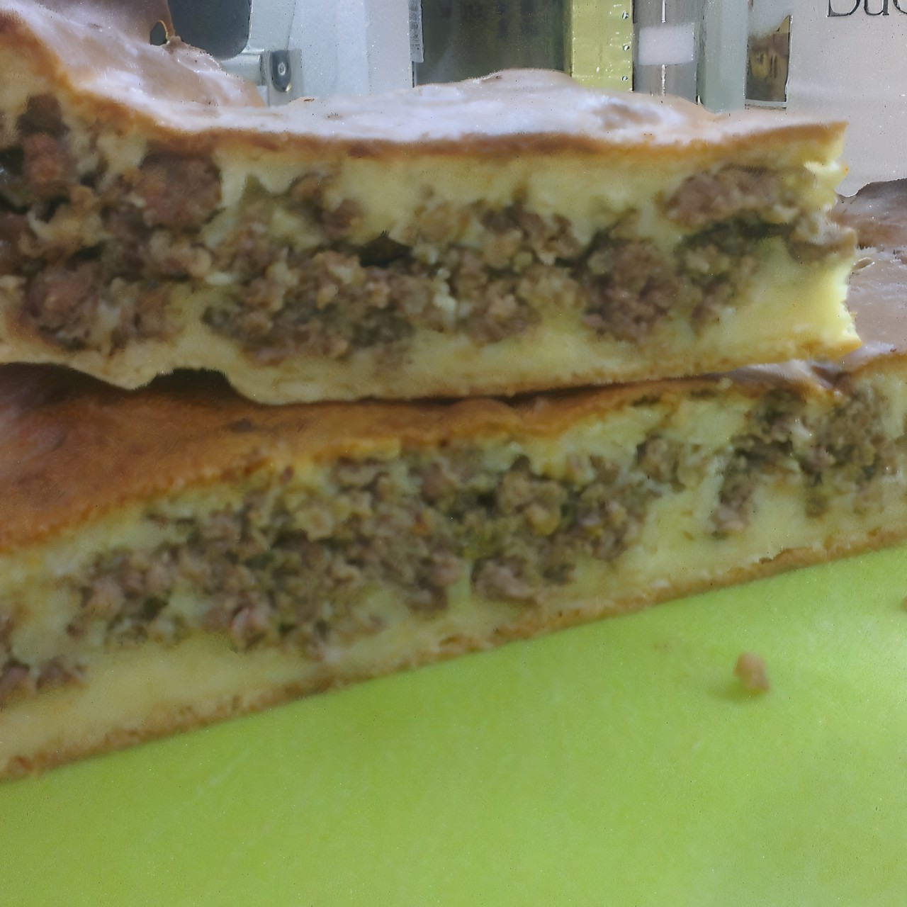 Быстрый пирог с мясом