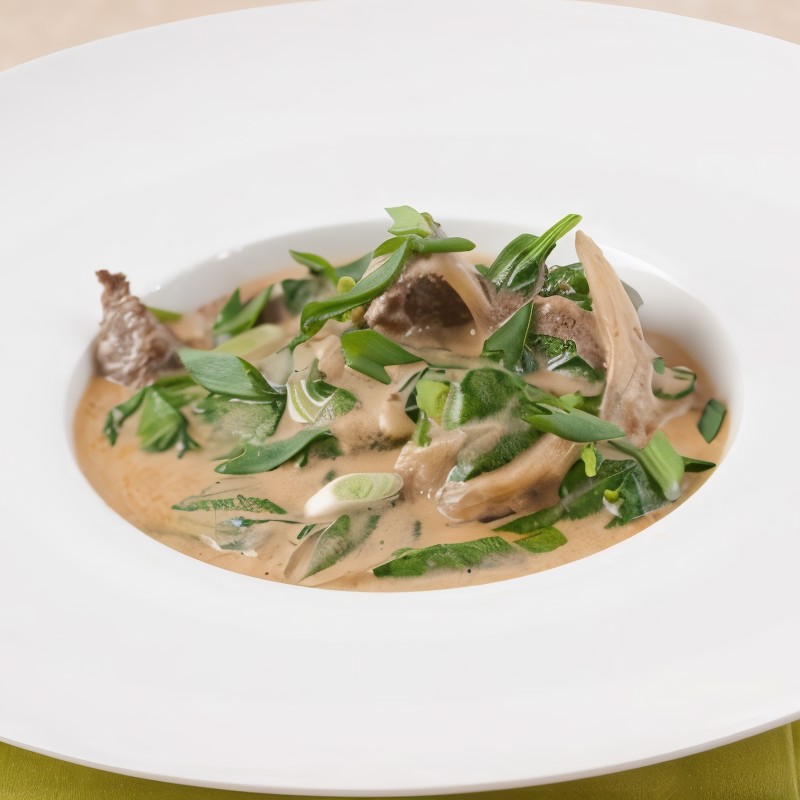 Бланкет из говядины со шпинатом и пряностями