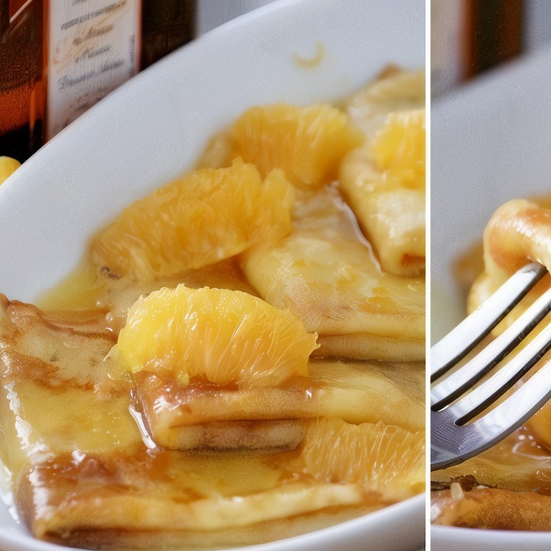 Блинчики в апельсиновой карамели