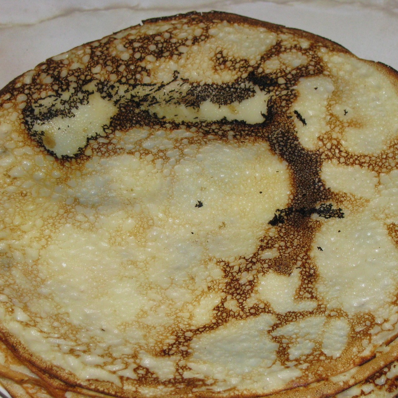 Блины с грибами и сыром