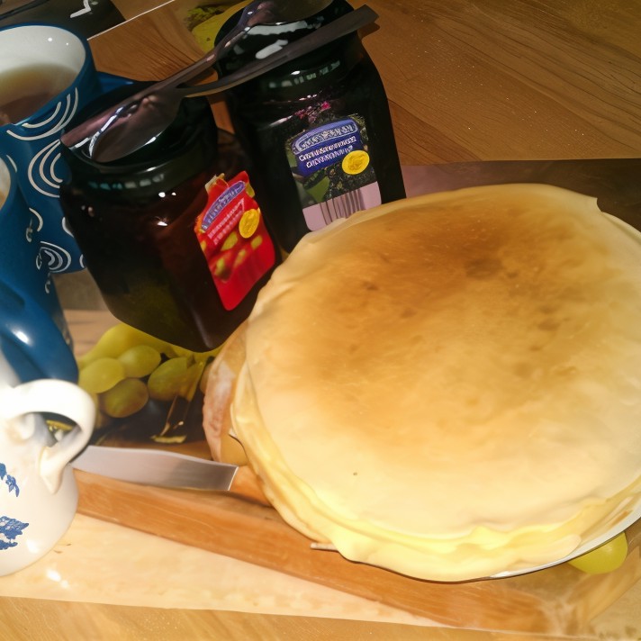 Блины с ликером и черной смородиной