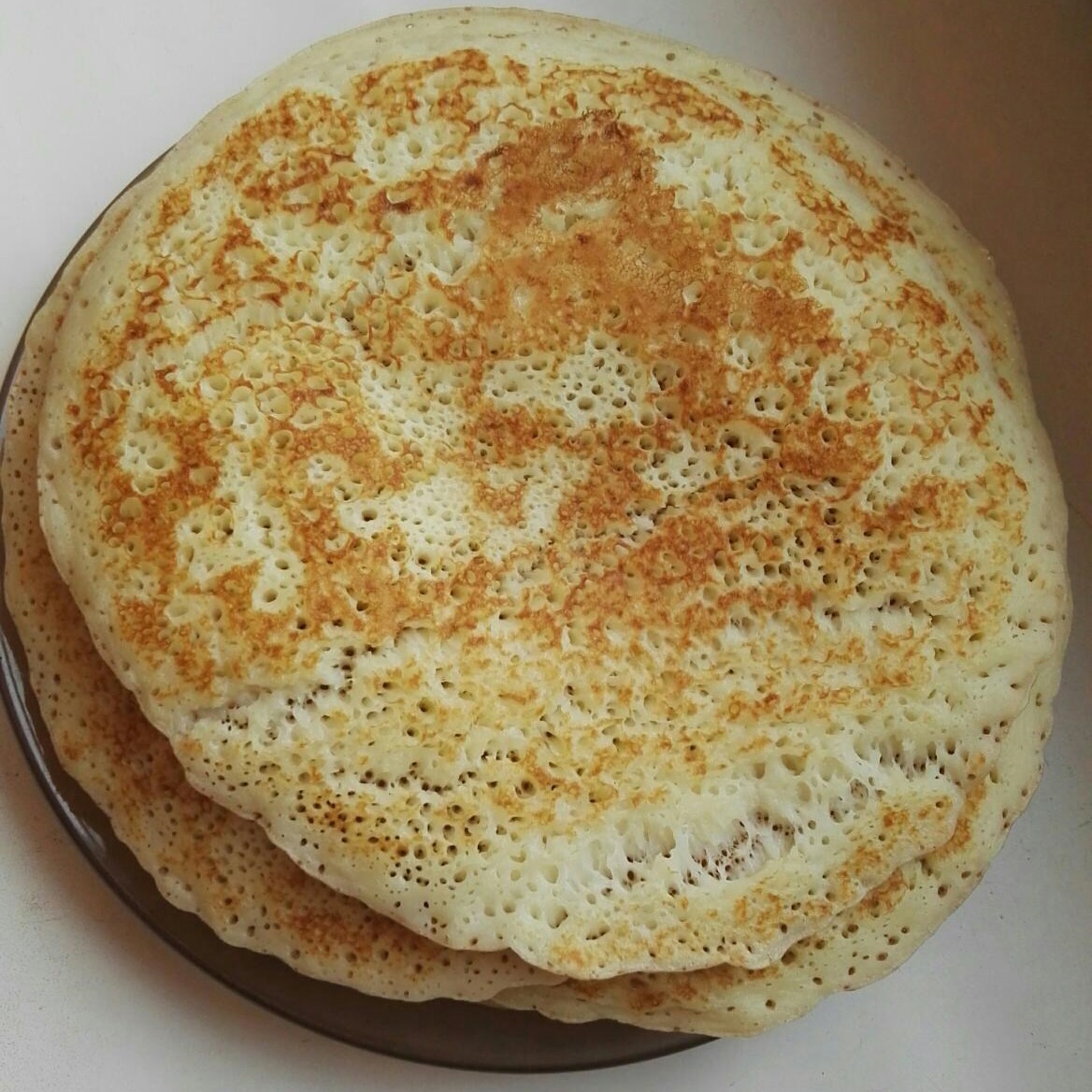 Блины заварные на кефире