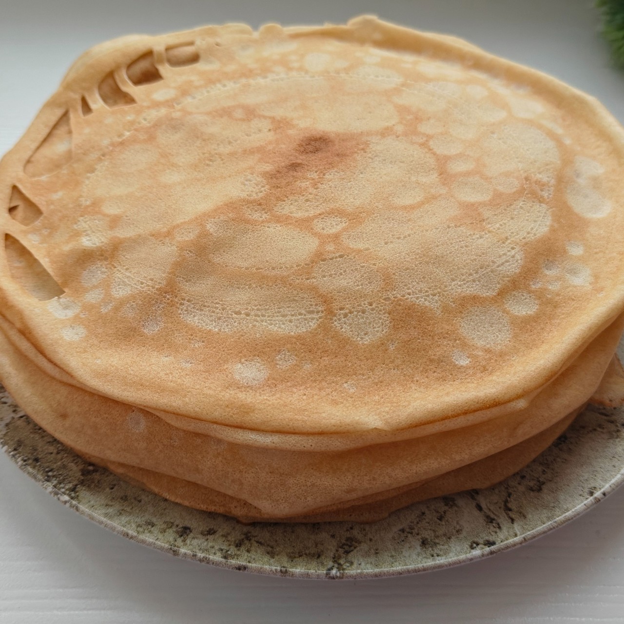 Блины домашние на молоке и кипятке