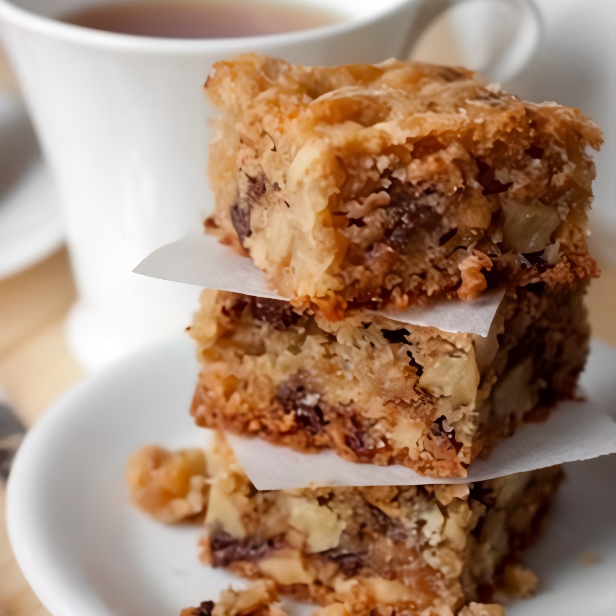 Блонди с грецкими орехами и шоколадом