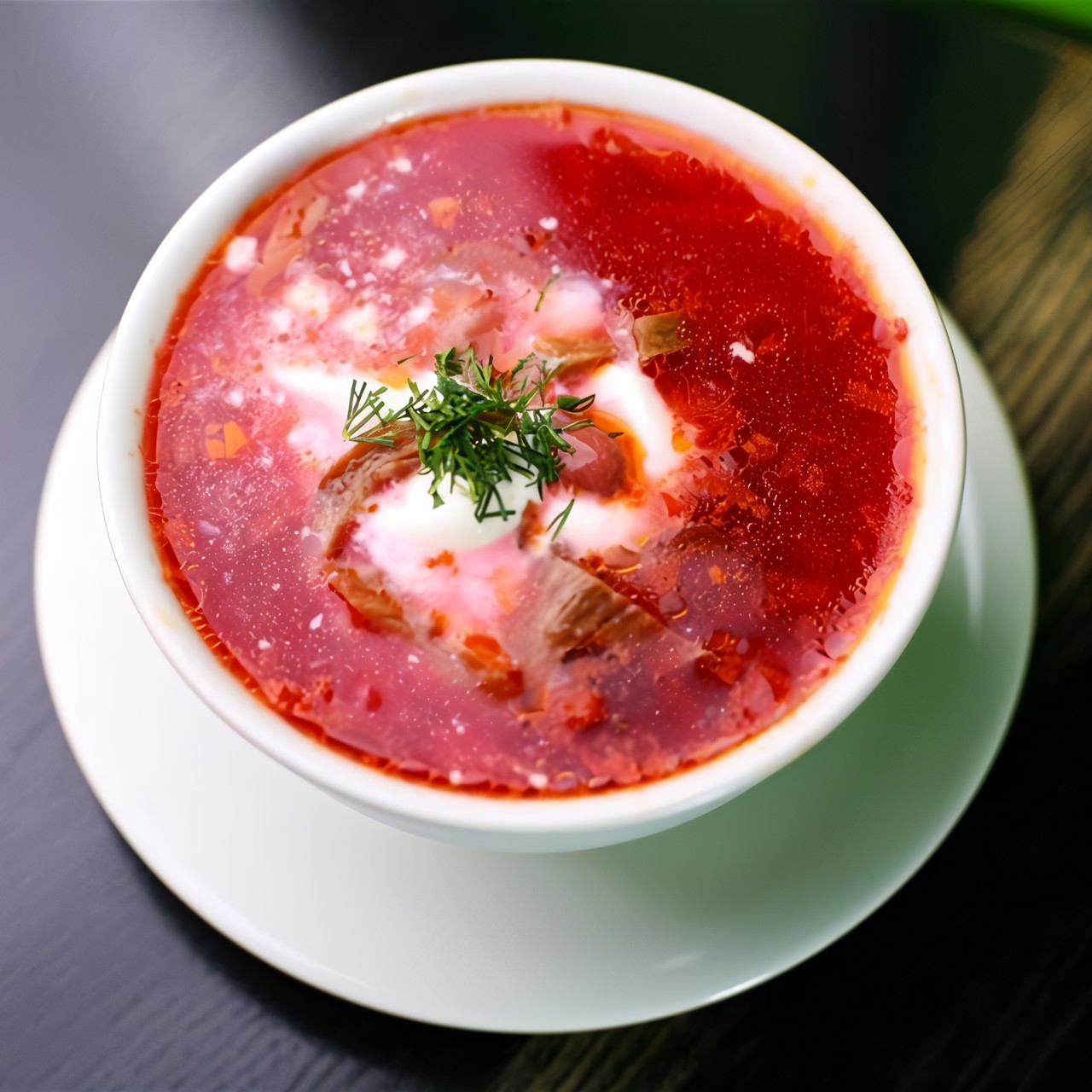 Борщ из вымоченной свеклы