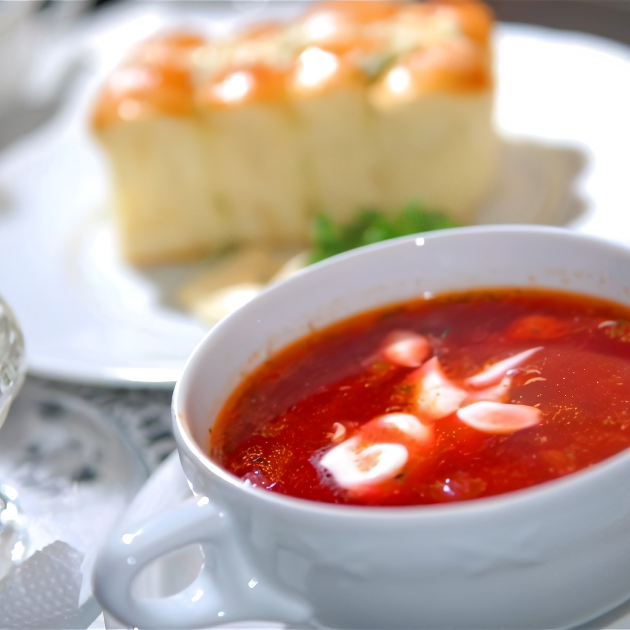 Борщ на говяжьем бульоне