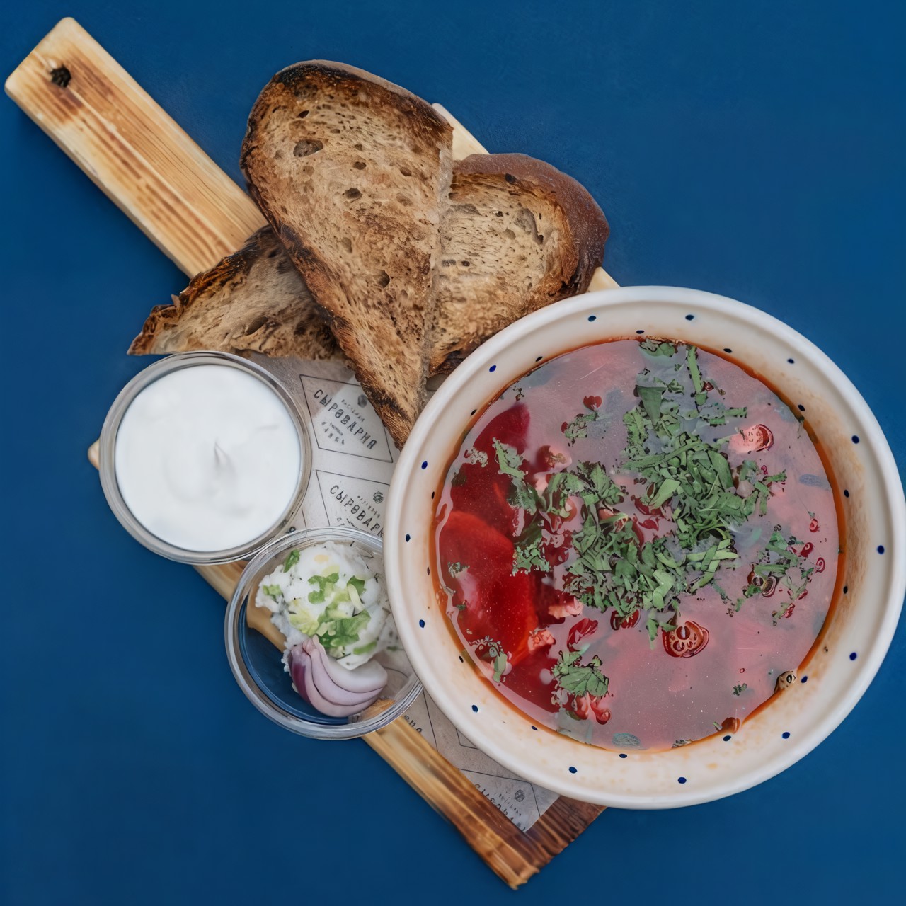 Борщ с говяжьим хвостом