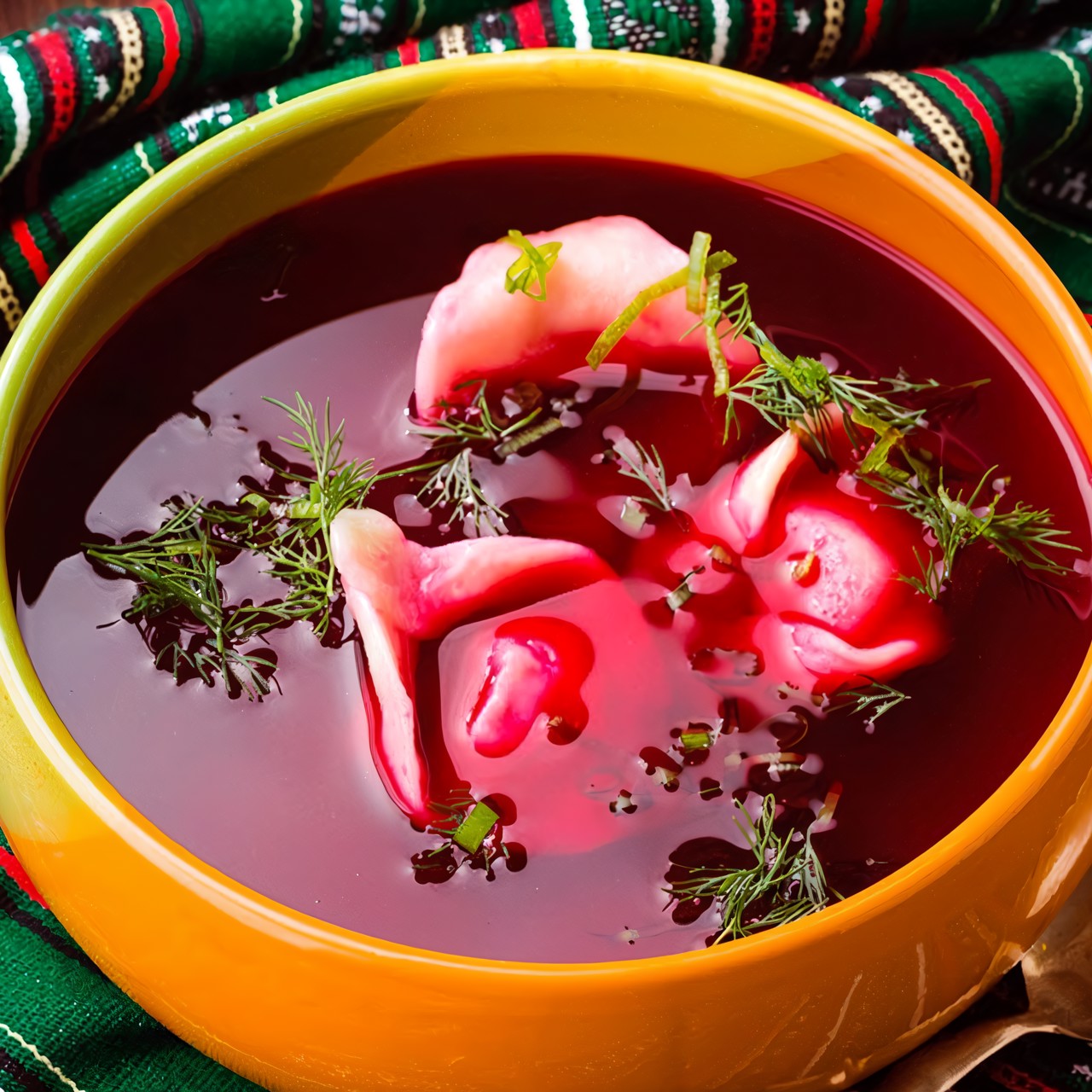 Борщок с «ушками»