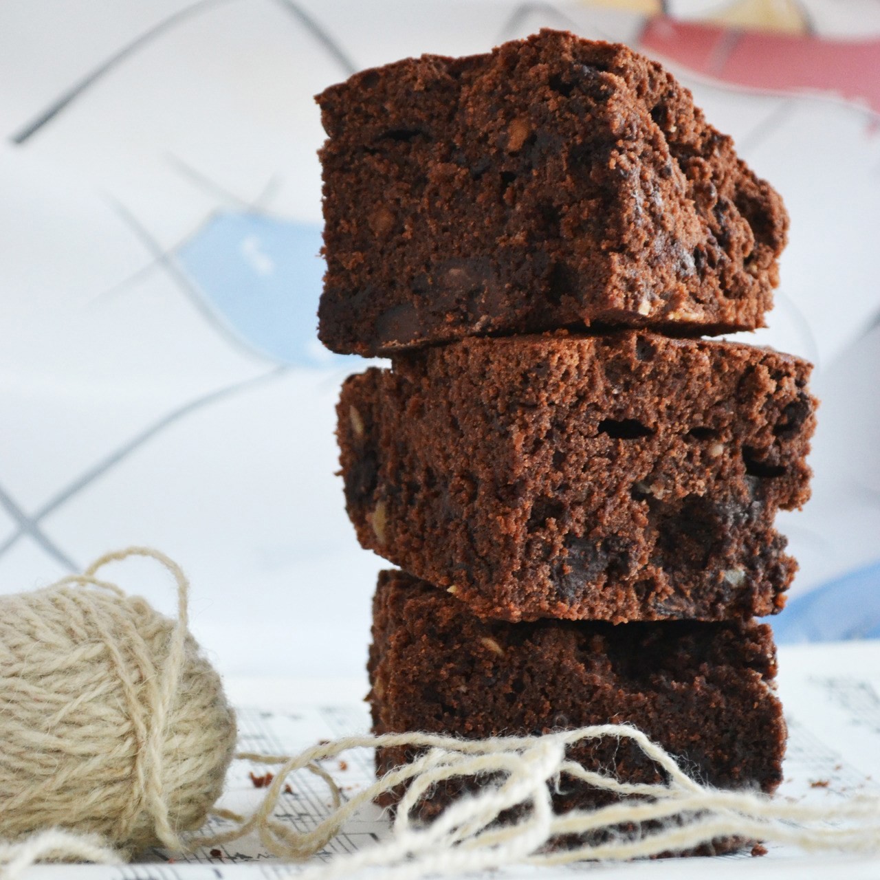 Брауни из чёрной фасоли с кайенским перцем
