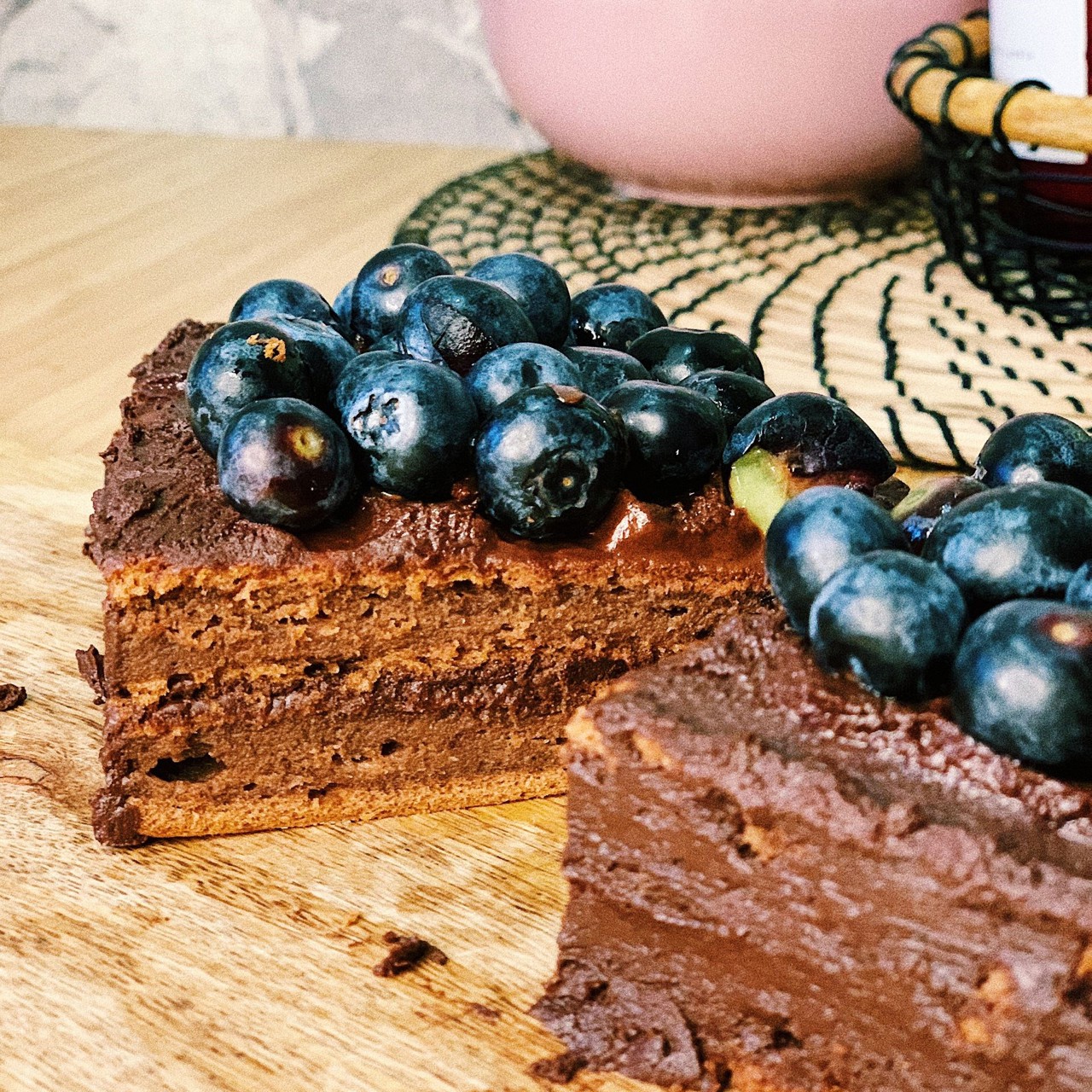 Брауни с голубикой