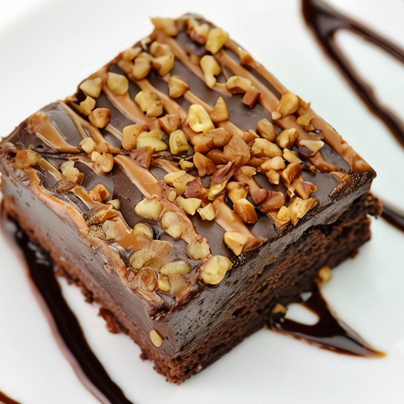 Брауни с грецкими орехами без запекания