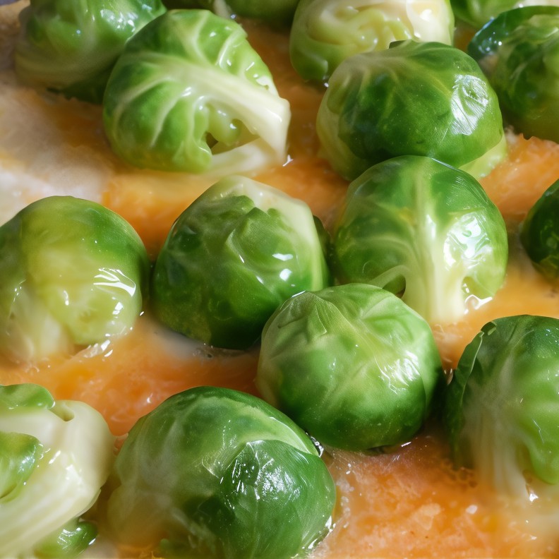 Брюссельская капуста под соусом бешамель