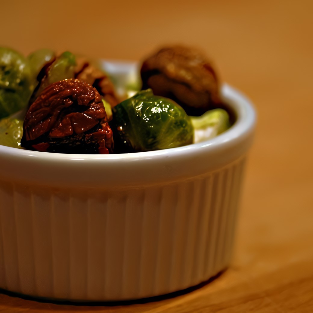 Брюссельская капуста с каштанами и шалфеем