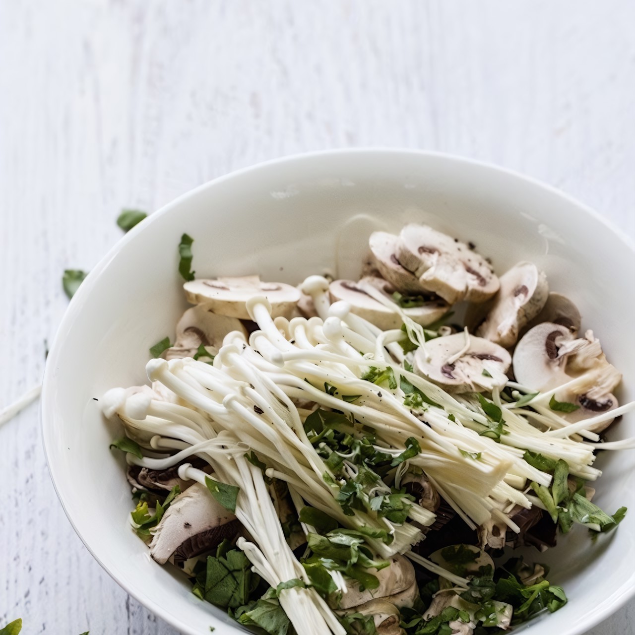 Брускетта с грибами и сыром бри