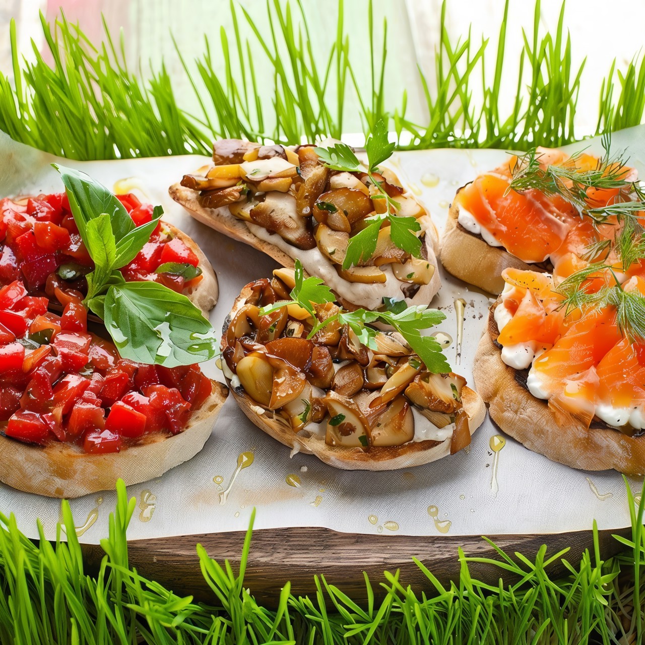 Брускетта с помидорами от ресторана Christian.