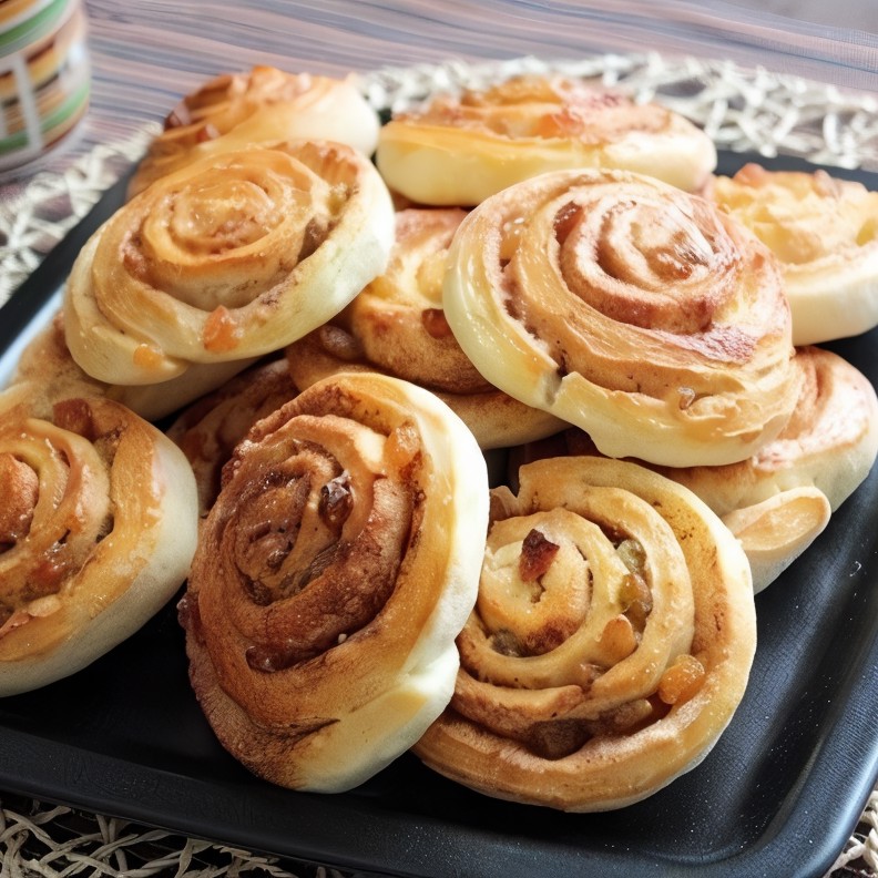 Булочки с корицей и изюмом