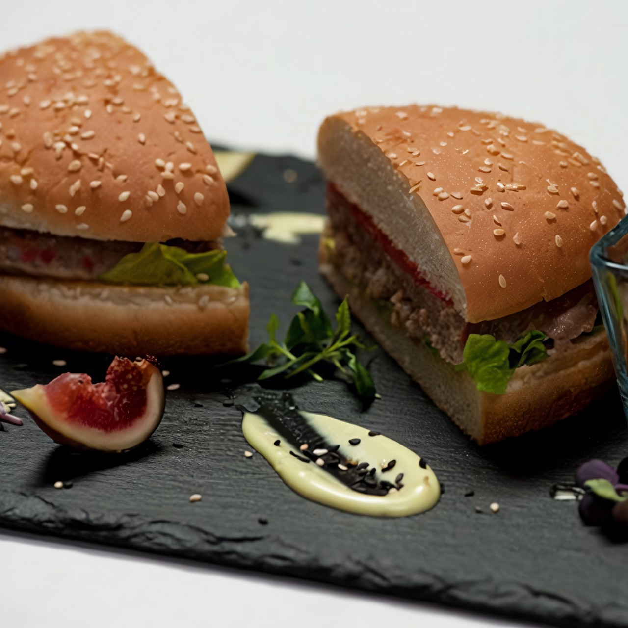 Бургер с тунцом и васаби-майонезом