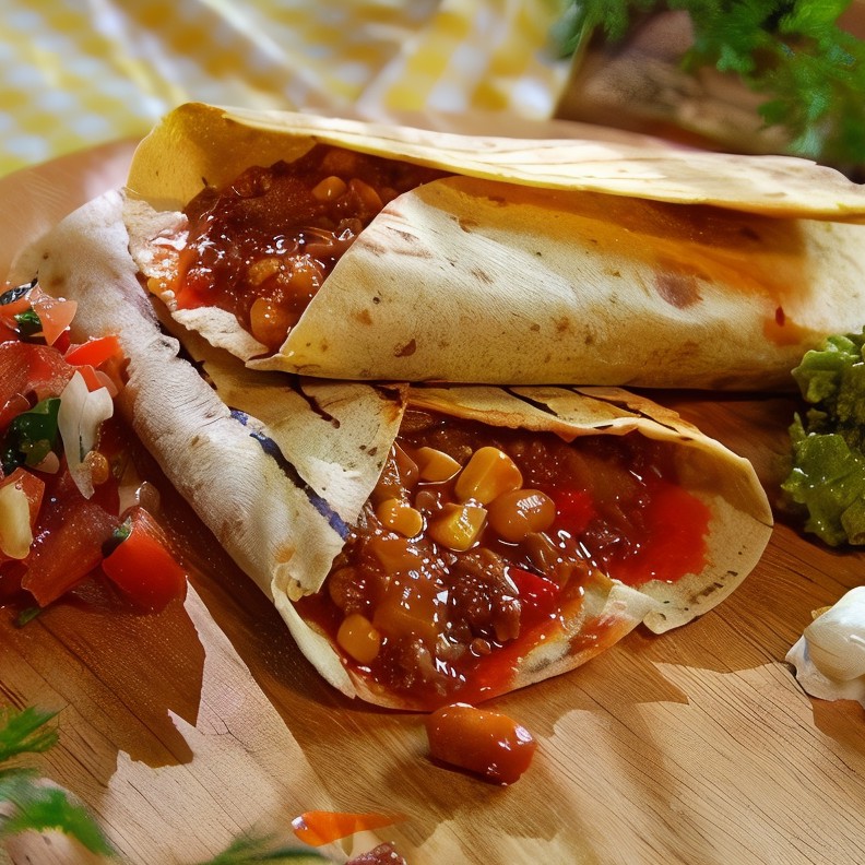 Буррито с говяжьим фаршем