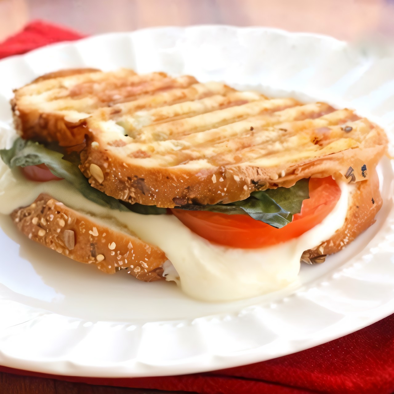 Бутерброд «Капрезе с соусом»