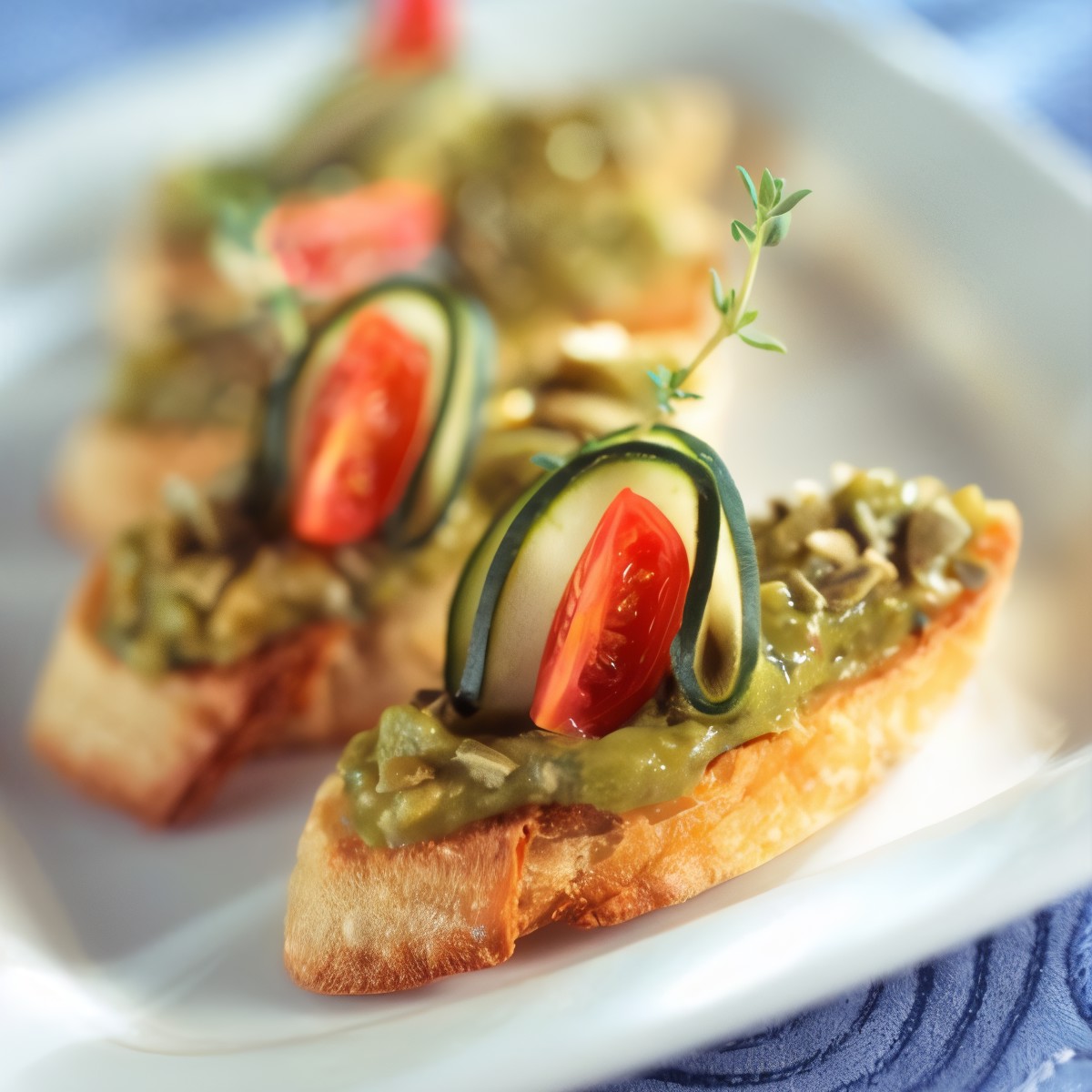 Бутерброды с авокадо и анчоусами