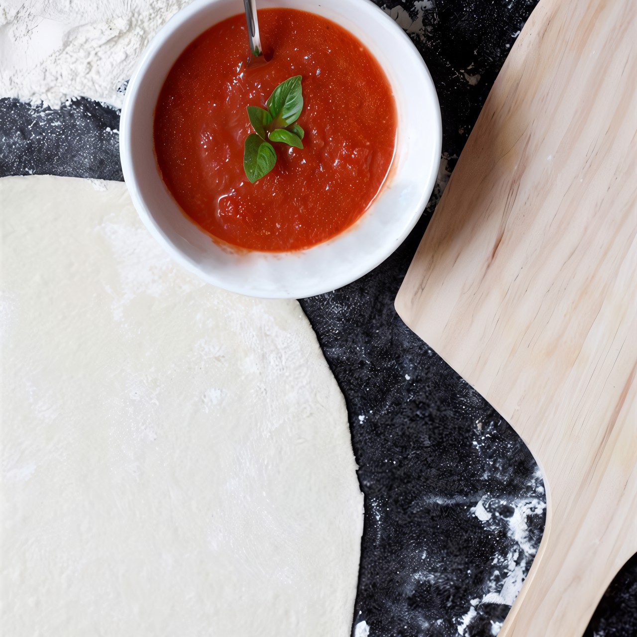 Быстрое дрожжевое тесто для пиццыы