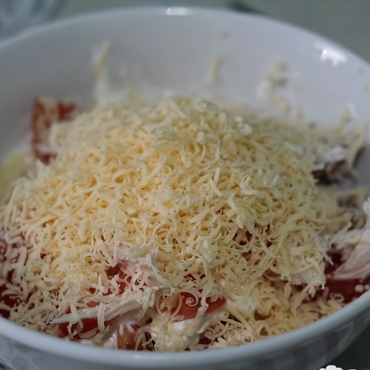 Быстрый салат с курицей