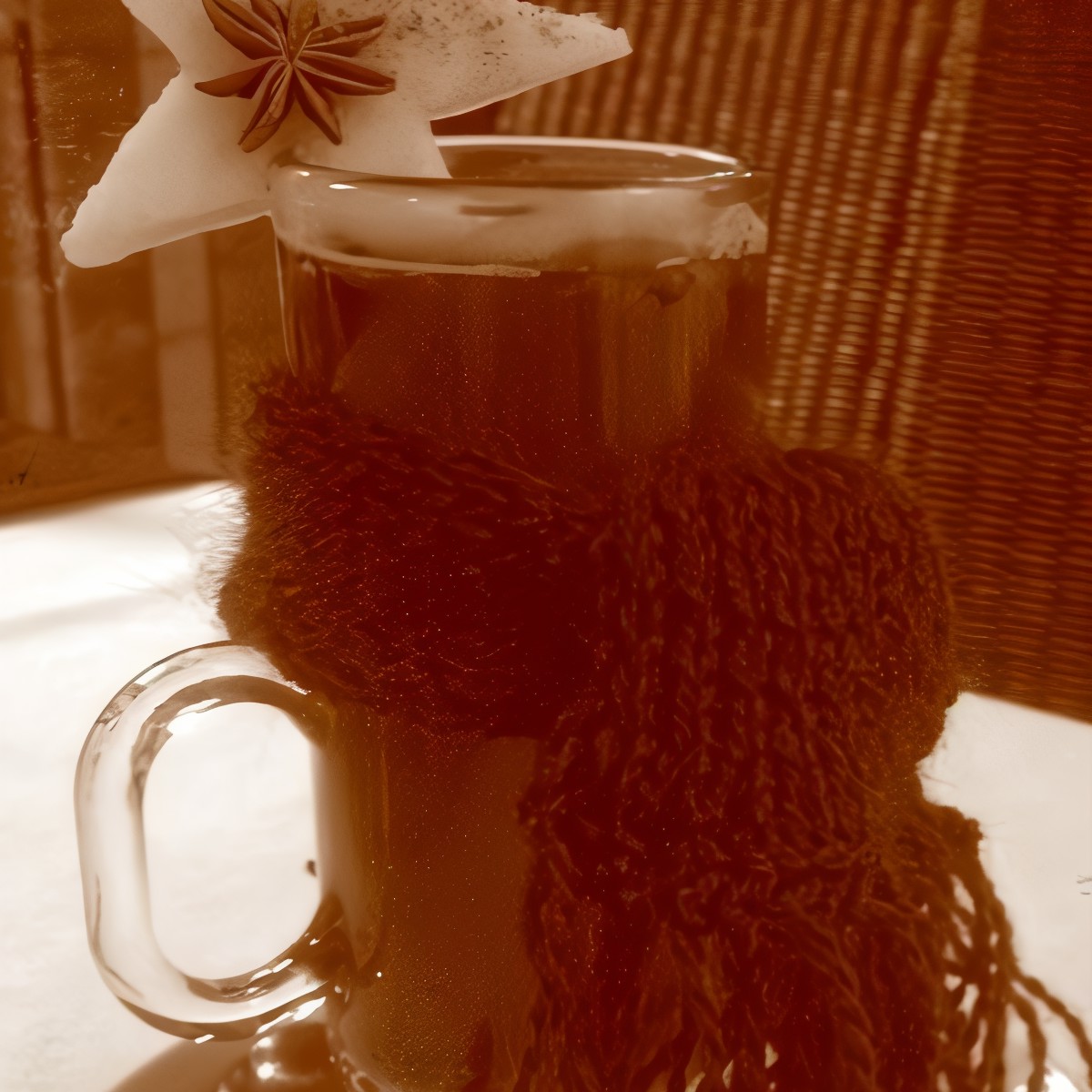 Чай с фруктами и корицей